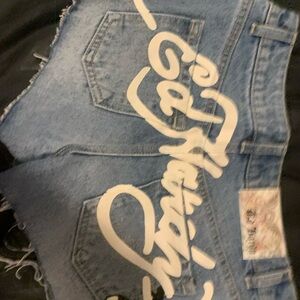 Ed Hardy Blue Denim Shorts